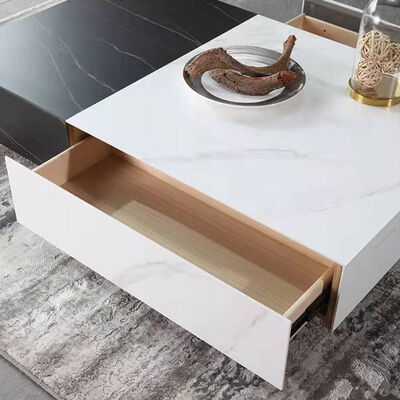 American Style Luxury Center Table 130*80*26 Cm Wrought Iron Marble