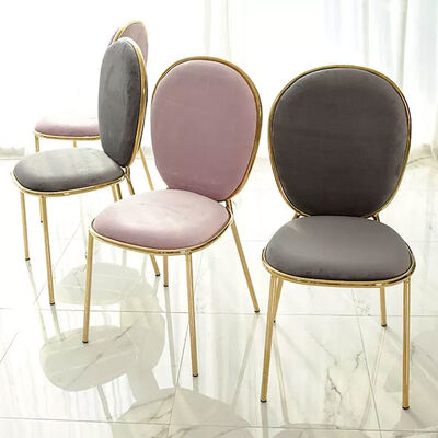 Modern Fashion Pink Velvet Modern Leisure Chair For Wedding Event Dining Room