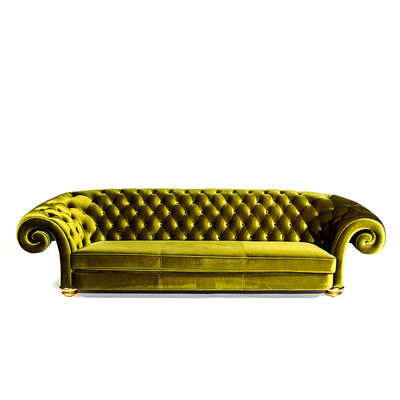 Purple Velvet 3 Seats Button Tufted Sofa Wood Frame Club Lounge Sofa