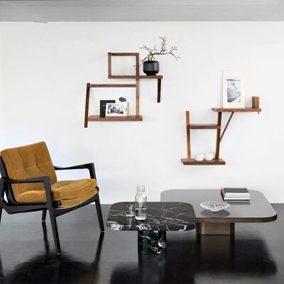 Stainless Steel Center Table 3 By 3 For L Shape Sofa Sectional Mirrored 0.6CBM