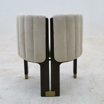 Nordic Single Seat Sofa Chair Black  Leather Velvet Three Legs UK-AC026