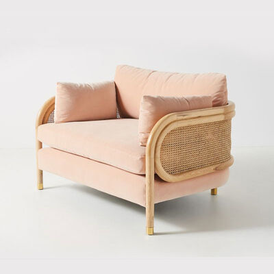 2 3 Piece Living Room Sectional Sofa With Recliners Pink Lounge Rattan Wicker Velvet