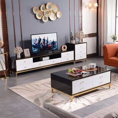 İyi fiyat Factory Sale Living Room Furniture Sets Metal Center Coffee Tables çevrimiçi