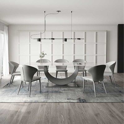 İyi bir fiyat. Dining Table Slate Stone Top Moon Design Modern Dining Table Sets çevrimiçi