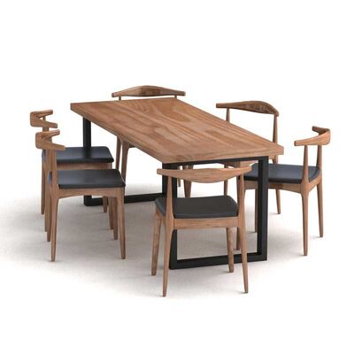 İyi bir fiyat. Country Style Dining Room Luxury Furniture Wooden Table And Chair çevrimiçi
