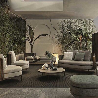 İyi bir fiyat. Nordic Outdoor Garden Sofa Set Waterproof Sunscreen Patio Sofa Chair çevrimiçi