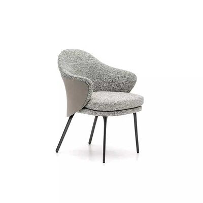 İyi bir fiyat. Leisure Series 80cm Upholstered Dining Room Chairs Modern Grey Fabric çevrimiçi
