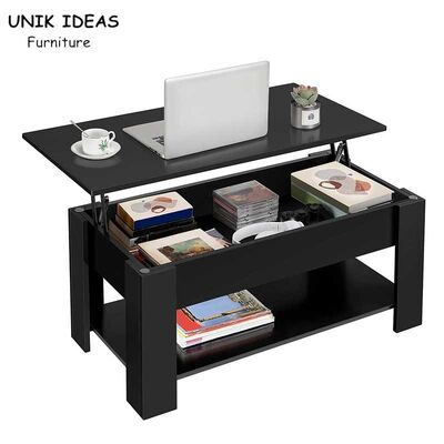 İyi fiyat Multifunctional Lift Top Luxury Coffee Table Square Tea Center Table çevrimiçi