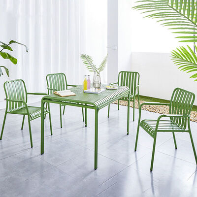 İyi fiyat Alüminyum Metal Patio Teras Balkon Eğlence Sandalye ve Masa Set Dış Koltuklar çevrimiçi