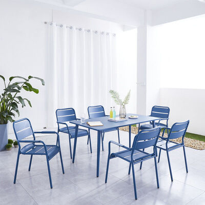 İyi fiyat Renkli Teras Balkon Mobilyaları Yüklenebilir Dış Bahçe Kahve Masası ve Sandalyesi Su geçirmez çevrimiçi