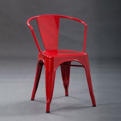 İyi fiyat Antika Endüstriyel Metal Demir Yemek Sandalyesi Restoran Kafe Sandalyesi çevrimiçi