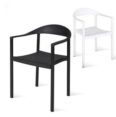 İyi bir fiyat. Leisure Chair With Armrest Metal Leg PP Dining Arm Chair Polypropy Plastic Chair çevrimiçi