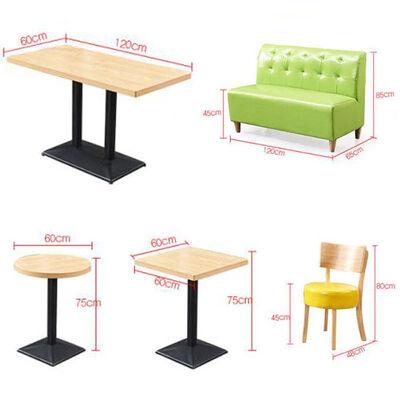 İyi bir fiyat. Popular Design Milk Tea Shop Booth Sofa Seating Customized Dining Table and Chairs for Restaurant Commercial Furniture for Cafe çevrimiçi