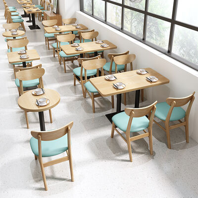 İyi bir fiyat. Modern Restaurant Dining Table and Chairs Sets Solid Wood Coffee Crisps Chair Many Options çevrimiçi