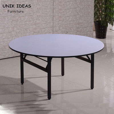 İyi fiyat 6ft 8 Ft Folding Banquet Table Round Plywood Dining Table çevrimiçi