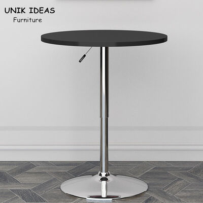 İyi fiyat 80 X 80 60 X 60 Adjustable Height Bistro Table Bar Pub MDF Round Swivel High çevrimiçi
