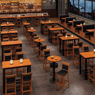 İyi bir fiyat. Deck Outdoor Bistro Bar Tables Set Commune Industrial Style Wood çevrimiçi