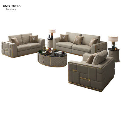 İyi bir fiyat. Modular Couch For Small Spaces 6 Seater Genuine Leather Sectional Sofa 3 Piece çevrimiçi