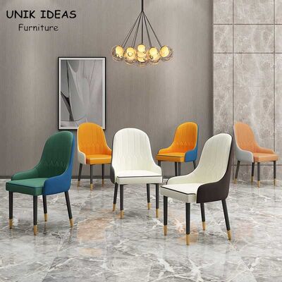 İyi bir fiyat. 80cm Hotel Wingback Leather Dining Chair 6 Seater Scandinavian Design çevrimiçi