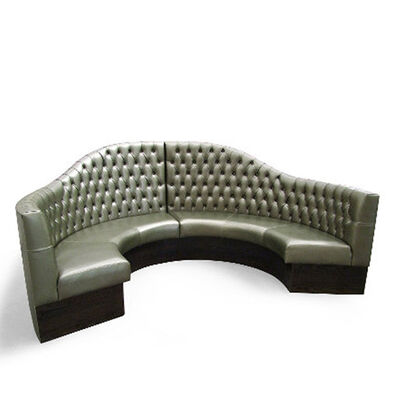 İyi fiyat 9 Seat U Shaped Sectional Sofa With Recliners High Back Nightclub Booth Seating çevrimiçi