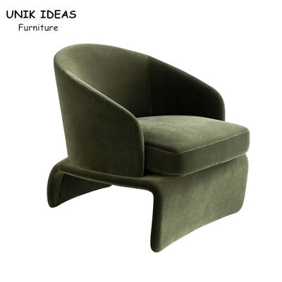 İyi fiyat Sofa Single Seater Armchair Velvet Green Lounge Italian Design 75x82x69cm çevrimiçi