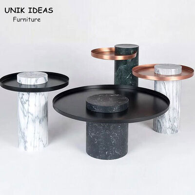 İyi fiyat Marble Top Round Center Table For Dining Room Bedroom Italian Ss 400x420mm çevrimiçi