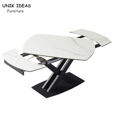 İyi fiyat 2 Seater Small Extendable Dining Table And Chairs Black White Long Flexible Sets çevrimiçi