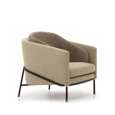 İyi bir fiyat. Leisure Single Sofa Arm Chair Enveloping Shape Fabric Living Room Seater 800x860x750mm çevrimiçi