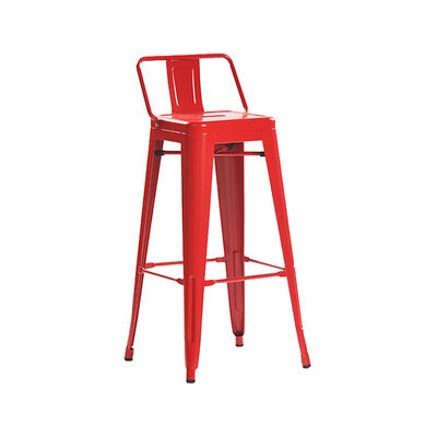 İyi bir fiyat. Colorful Retro Metal Cafe High Bar Stools For Restaurant Bar Dining çevrimiçi