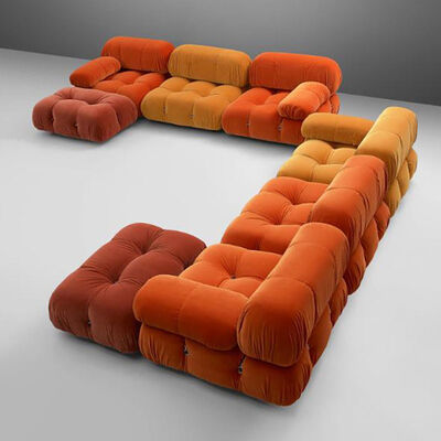 İyi bir fiyat. Combination Soft Modular Sofa Family Lambswool Fabric Living Room Sofas çevrimiçi