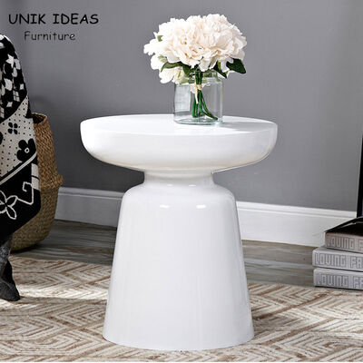 İyi fiyat Nordic Light Fiberglass Side Table Round Luxury Style 40*45CM çevrimiçi